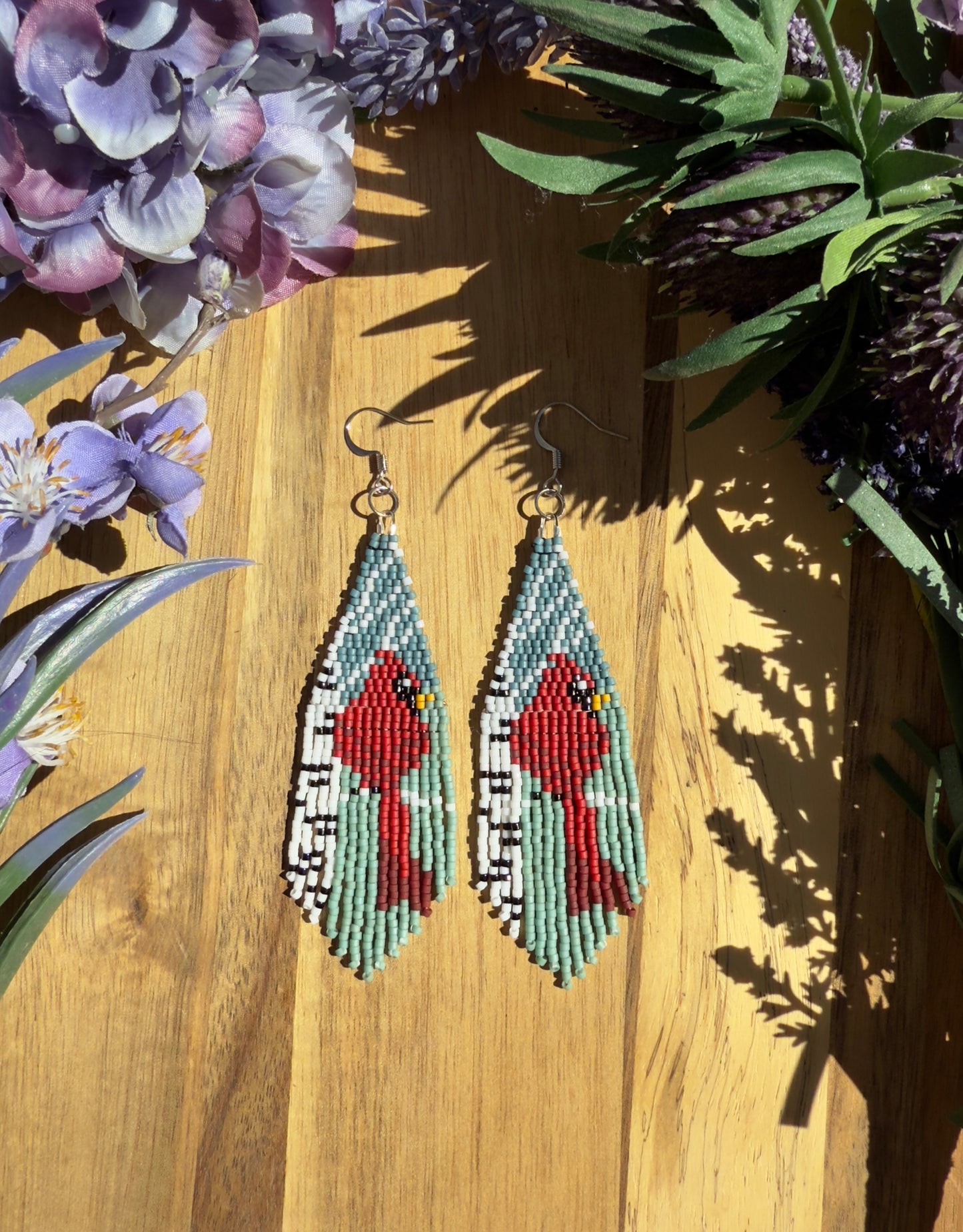 Red Cardinal Earrings